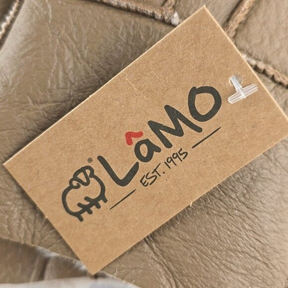 LAMO Women's Tan 100% Premium Australian Sheepskin Genuine Leather Gloves Size L - Picture 7 of 9